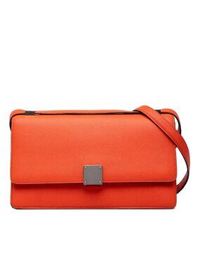 Celine Crossbody Shoulder Bag Orange Leather